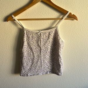 Floral Brandy Melville Crop Top 💜✨